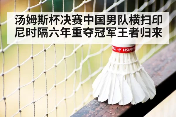 汤姆斯杯决赛中国男队横扫印尼时隔六年重夺冠军王者归来